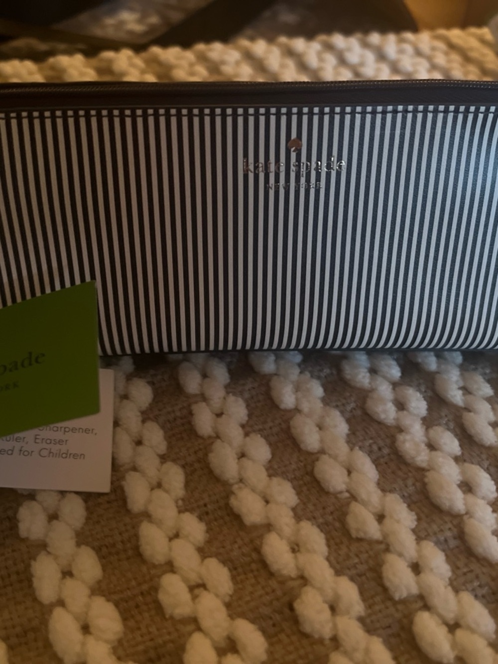 kate spade New York Striped Pencil Case - Picture 3 of 6